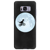 Biker Dinosaur - Dinosaur Riding A Bike To The Moon Samsung Galaxy S8 Plus
