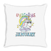 unicorns are born in january cute unicorn Throw Pillow