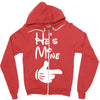 he's mine she's mine Zipper Hoodie