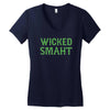 wicked smaht funny Women's V-Neck T-Shirt