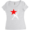 he clash inspired long sleeve Women's Triblend Scoop T-shirt