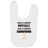 Once a Cancer Patient Now a Cancer Survivor Baby Bibs