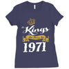 kings are born in 1971 Ladies Fitted T-Shirt