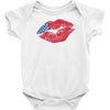 American Flag Lips Baby Onesie