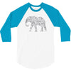 elephant filled5 cool 3/4 Sleeve Shirt