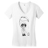winter girl Women's V-Neck T-Shirt