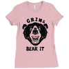 grin and bear it Ladies Fitted T-Shirt