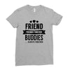 friend forever buddies Ladies Fitted T-Shirt