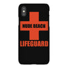 nude beach   lifeguard iPhoneX Case