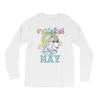 unicorns are born in may cute unicorn Long Sleeve Shirts