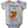 obey the beard Baby Onesie