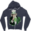 st patricks day  uncle sam Zipper Hoodie