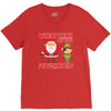 touch my elf christmas fun and naughty V-Neck Tee