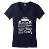 i'm not just an aunt Women's V-Neck T-Shirt