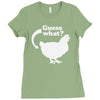 chicken butt Ladies Fitted T-Shirt