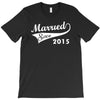 married since 2015   mens funny wedding marriage T-Shirt