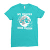 my pointer rides shotgun Ladies Fitted T-Shirt