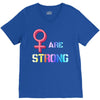Women's March We are Strong V-Neck Tee