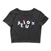vowel party time Crop Top