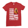 super saiyan quitting is not Ladies Fitted T-Shirt