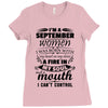 I Am A September Women Ladies Fitted T-Shirt