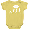 banksy funny human evolution indie Baby Onesie