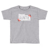 blessed aunitie with flower white color Toddler T-shirt
