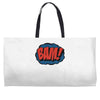 comic bam Weekender Totes