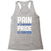 pain is temporary pride is forever Racerback Tank