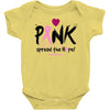 pink spread the hope Baby Bodysuit