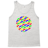 funny girly colorful patterns mustaches Tank Top