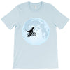 Biker Dinosaur - Dinosaur Riding A Bike To The Moon T-Shirt