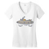 surf biker Women's V-Neck T-Shirt