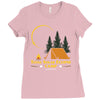 Total Solar Eclipse Camp Ladies Fitted T-Shirt