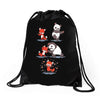 red fusion Drawstring Bags