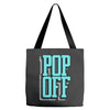 pop off pop up Tote Bags