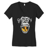 angry monkey jaune sure Women's V-Neck T-Shirt