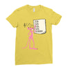 pink panther list Ladies Fitted T-Shirt