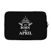 The Best Teachers Are Born in April Laptop sleeve