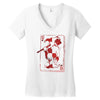 quinn of heart Women's V-Neck T-Shirt
