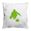 curling Throw Pillow