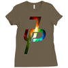 jake paul colorful galaxy Ladies Fitted T-Shirt