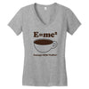 M=Mc2 Energy=Milk X Coffee Women's V-Neck T-Shirt