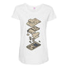 gameboy breakdown Maternity Scoop Neck T-shirt