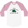 my bass look fat 3/4 Sleeve Shirt