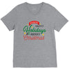 we wish you happy holidays &amp; merry christmas V-Neck Tee