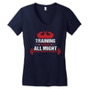 Training to beat All Might Women's V-Neck T-Shirt