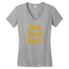 hab sosli' quch! klingon funny geek nerd sci fi alien conventions shir Women's V-Neck T-Shirt