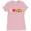 I Love Lgbt Ladies Fitted T-Shirt