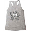 back to modern times Racerback Tank